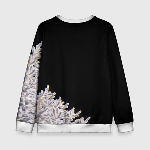 Детский свитшот Новогодняя лошадь в круглых очках / 3D-Белый – фото 2