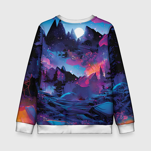 Детский свитшот 2026 Фэнтези лошадка / 3D-Белый – фото 2