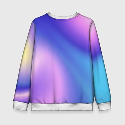 Детский свитшот Color multicolored gradient / 3D-Белый – фото 2