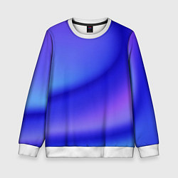 Свитшот детский The color is multicolored, цвет: 3D-белый