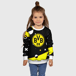 Свитшот детский Borussia геометрия текстура, цвет: 3D-белый — фото 2