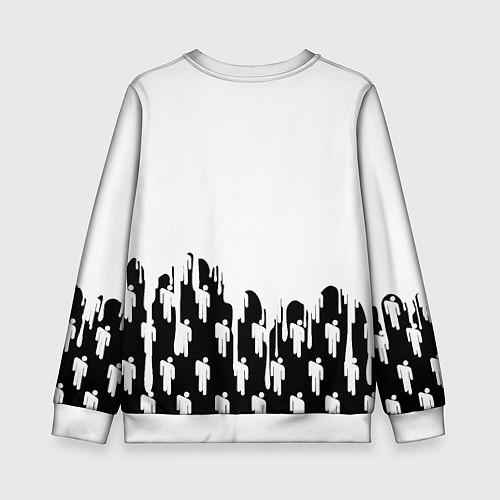 Детский свитшот Ювентус краски люди / 3D-Белый – фото 2