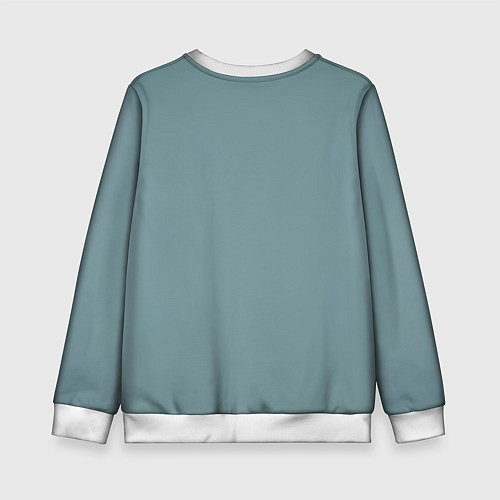 Детский свитшот С Новым годом - карикатурная собачка / 3D-Белый – фото 2