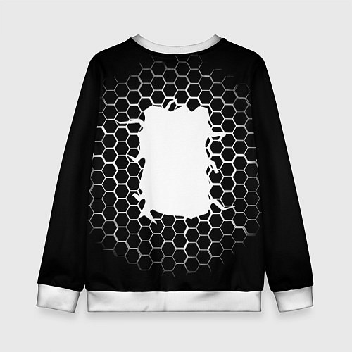 Детский свитшот Juventus соты текстура краски / 3D-Белый – фото 2