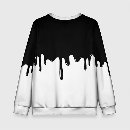 Детский свитшот Ливерпуль разводы красок / 3D-Белый – фото 2