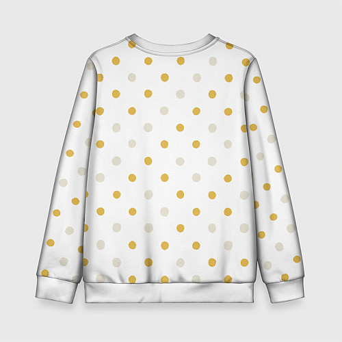 Детский свитшот Якутская лошадь празднует Новый год / 3D-Белый – фото 2