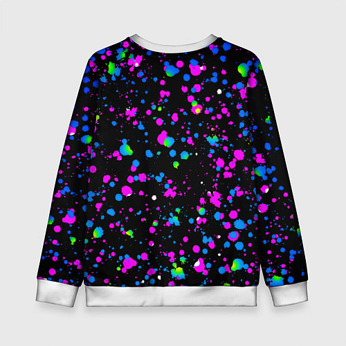 Детский свитшот Челси неоновые краски / 3D-Белый – фото 2