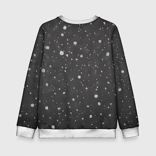 Детский свитшот Главное не уснуть лицом в оливье - иконка / 3D-Белый – фото 2