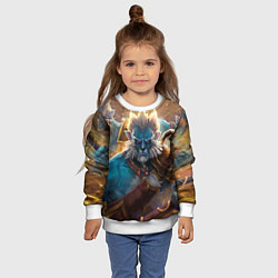 Свитшот детский Phantom Lancer, цвет: 3D-белый — фото 2