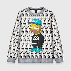Свитшот детский Bart Just Us, цвет: 3D-меланж