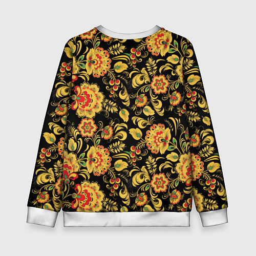 Детский свитшот Хохлома / 3D-Белый – фото 2