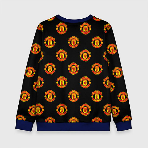 Детский свитшот Manchester United Pattern / 3D-Синий – фото 2