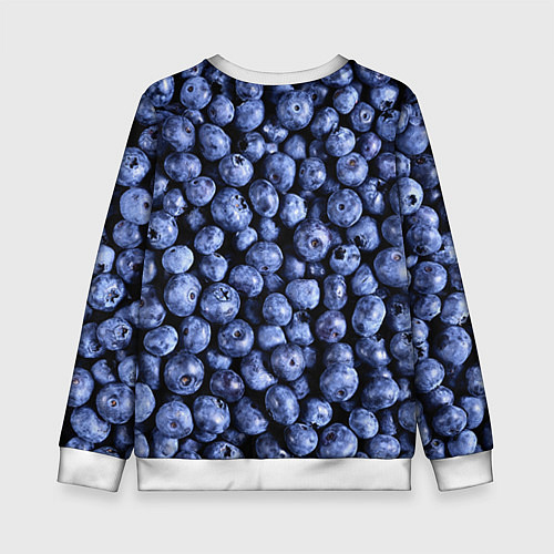 Детский свитшот Черника / 3D-Белый – фото 2
