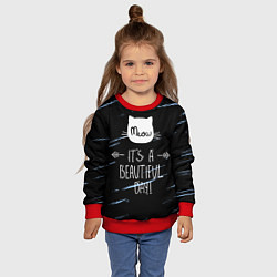 Свитшот детский Прекрасный день, цвет: 3D-красный — фото 2