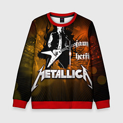 Свитшот детский Metallica: James Hetfield, цвет: 3D-красный