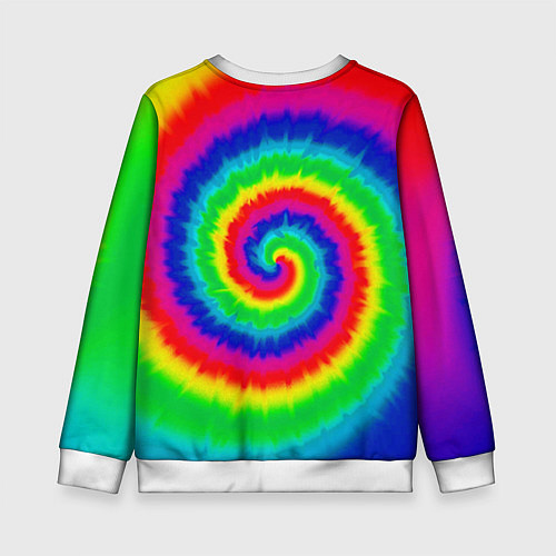 Детский свитшот Tie dye / 3D-Белый – фото 2