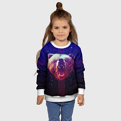 Свитшот детский Roar Bear, цвет: 3D-белый — фото 2