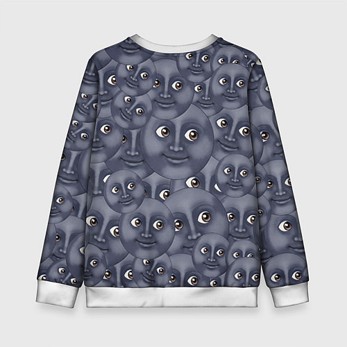 Детский свитшот Эмодзи / 3D-Белый – фото 2