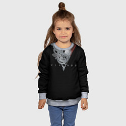 Свитшот детский Vikings Emblem, цвет: 3D-меланж — фото 2