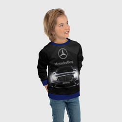 Свитшот детский Mercedes, цвет: 3D-синий — фото 2