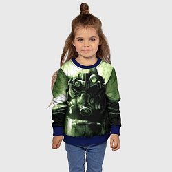 Свитшот детский Fallout Robot, цвет: 3D-синий — фото 2