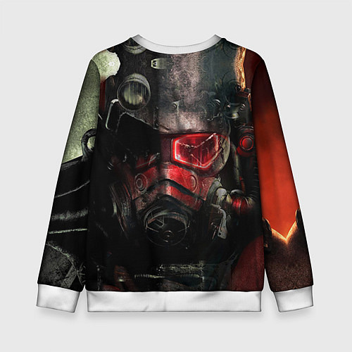 Детский свитшот Fallout Red / 3D-Белый – фото 2