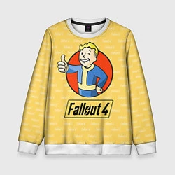 Свитшот детский Fallout 4: Pip-Boy, цвет: 3D-белый