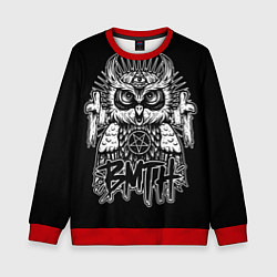 Свитшот детский BMTH Owl, цвет: 3D-красный