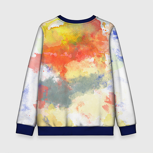 Детский свитшот The Beatles: Colour Spray / 3D-Синий – фото 2