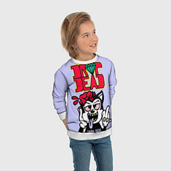 Свитшот детский Drop Dead: Dark Side, цвет: 3D-белый — фото 2