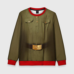 Свитшот детский Униформа солдата, цвет: 3D-красный