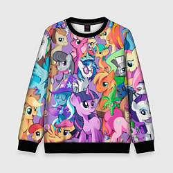 Свитшот детский My Little Pony, цвет: 3D-черный