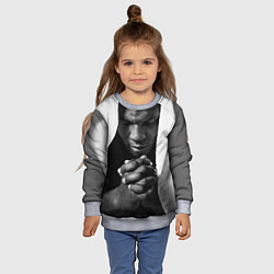 Свитшот детский Майк Тайсон, цвет: 3D-меланж — фото 2