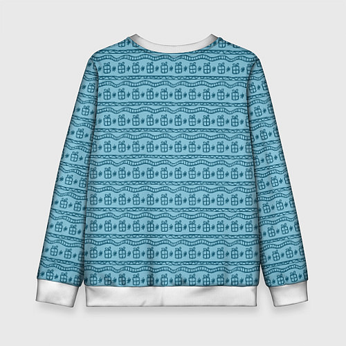 Детский свитшот Новогодний мишка / 3D-Белый – фото 2