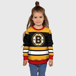 Свитшот детский Boston Bruins, цвет: 3D-красный — фото 2