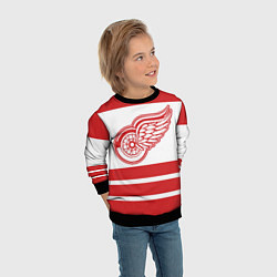 Свитшот детский Detroit Red Wings, цвет: 3D-черный — фото 2
