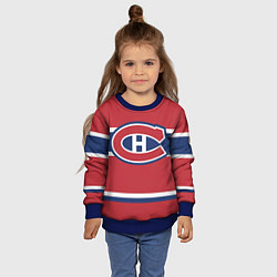 Свитшот детский Montreal Canadiens, цвет: 3D-синий — фото 2