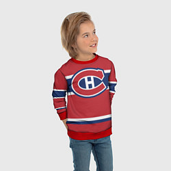 Свитшот детский Montreal Canadiens, цвет: 3D-красный — фото 2