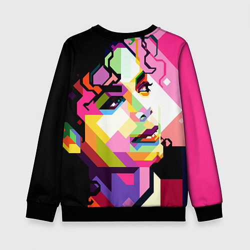 Детский свитшот Michael Jackson Art / 3D-Черный – фото 2