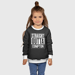Свитшот детский Straight Outta Compton, цвет: 3D-белый — фото 2