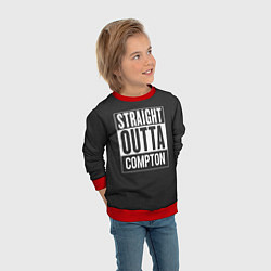 Свитшот детский Straight Outta Compton, цвет: 3D-красный — фото 2