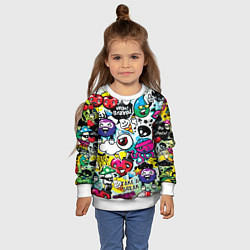 Свитшот детский Bombing, цвет: 3D-белый — фото 2