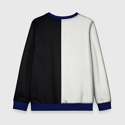 Детский свитшот Eminem: Black & White / 3D-Синий – фото 2