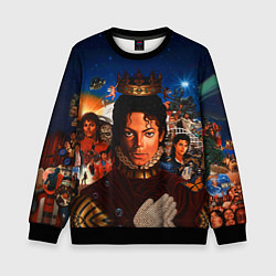 Свитшот детский Michael Jackson: Pop King, цвет: 3D-черный