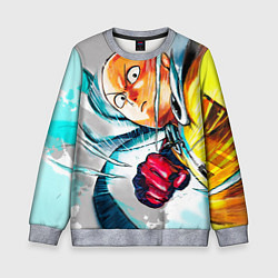 Свитшот детский One Punch Man Rage, цвет: 3D-меланж