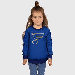 Свитшот детский St Louis Blues: Tarasenko 91, цвет: 3D-синий — фото 2