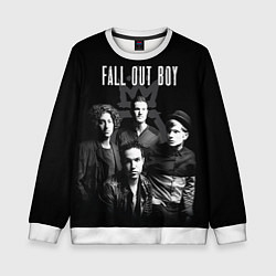 Свитшот детский Fall out boy band, цвет: 3D-белый