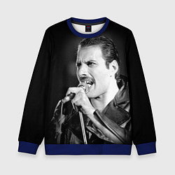 Свитшот детский Фредди Меркьюри, цвет: 3D-синий