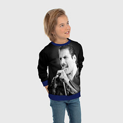 Свитшот детский Фредди Меркьюри, цвет: 3D-синий — фото 2