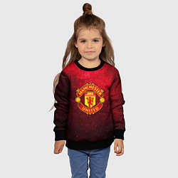 Свитшот детский Манчестер Юнайтед, цвет: 3D-черный — фото 2
